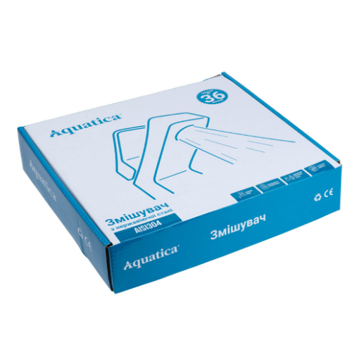 Змішувач KT d35мм для раковини Г-гусак на гайці Aquatica Житомир - изображение 8