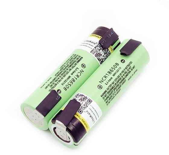 Акумулятор з нікелевими контактами Panasonic Liitokala NCR18650B 3400mAh 3.7 V (з напайками) Вінниця