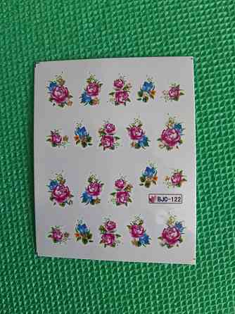 Слайдеры на ногти розы - размер стикера 6*5см, инструкция по применению есть в описании товара Киев