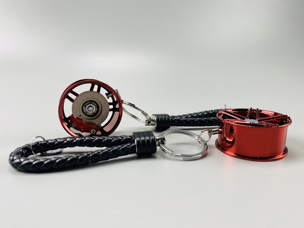 Брелок автомобільний диск колеса диск гальмівний + супорт, брелок на ключі для водія, брелок металевий на авто ключі Мукачево - фото 2