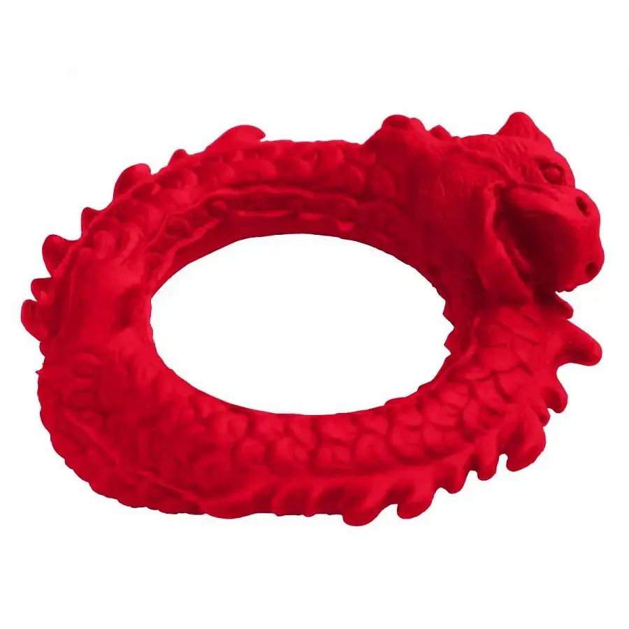 Ерекційне кільце Creature Cocks Rise of the Dragon Silicone Penis Ring - Red Львів - фото 3