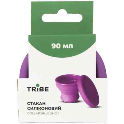 Чашка туристична Tribe Collapsible Shot 90 мл з кришкою, plum (T-FF-0030-plum) Вінниця