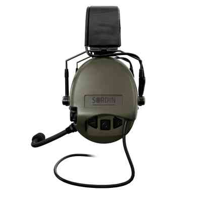 Наушники для стрельбы Sordin Supreme MIL CC Slim Headband Green PVC (74332-06-S) Винница