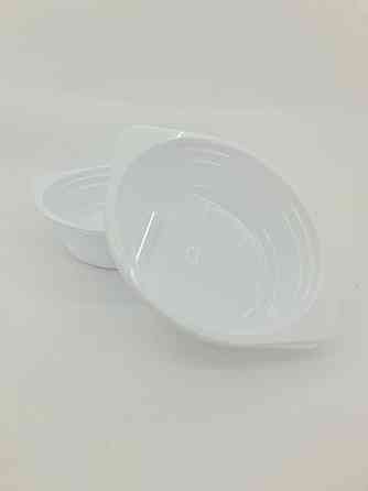 Тарілка одноразова стеклоподобная діаметр 500 мл біла (10 шт) Харків