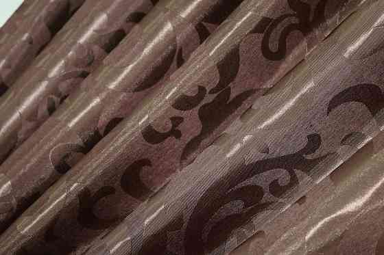 Шторна тканина жаккард, колекція "Вензель", висота 2,8м колір світло-коричневий 478ш Київ