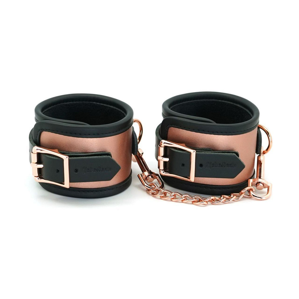 Поножі Liebe Seele Rose Gold Memory Ankle Cuffs, натуральна шкіра, рожеве золото Sex Aura Київ - фото 10