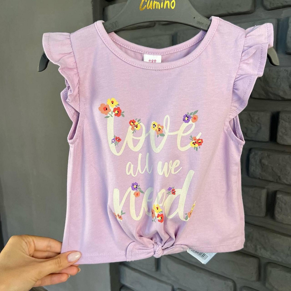 Дитяча Футболка для Дівчаток LC Waikiki Бузкова 4-5 років (104-110см) Київ - фото 1