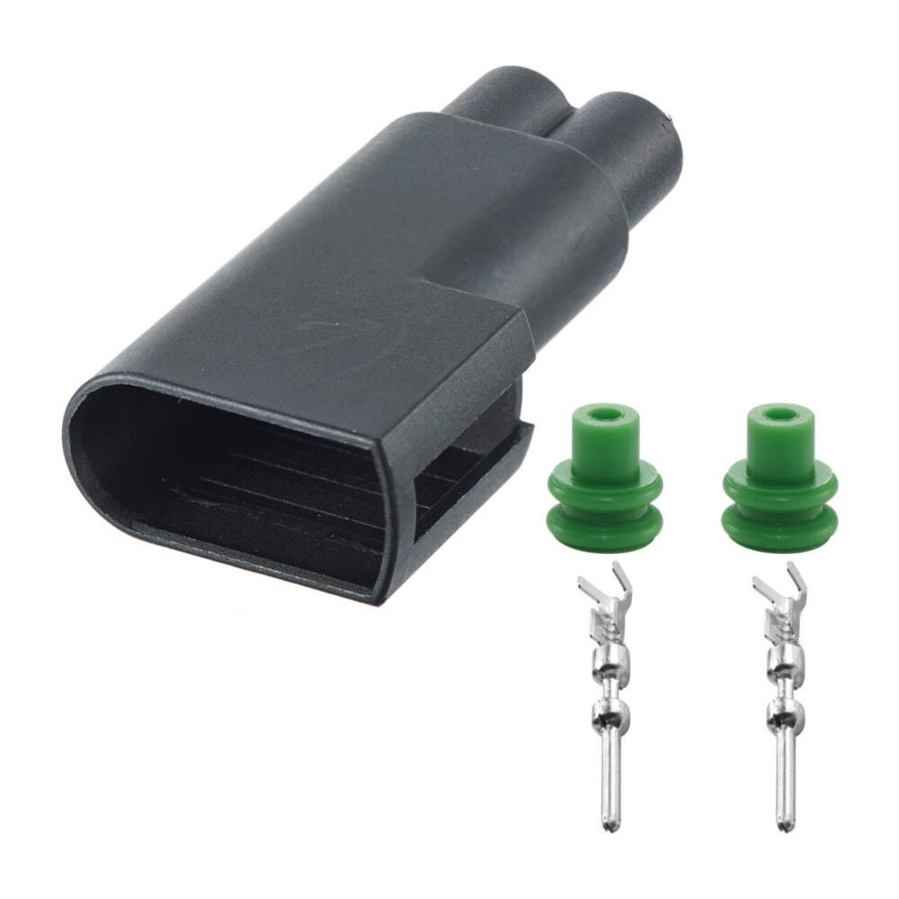 Роз'єм конектор 2-кон., Дат, Abs, Подогр, Форсунок Омив, Лоб, Скла, 2-1437712-5, TE Ford Київ - фото 1