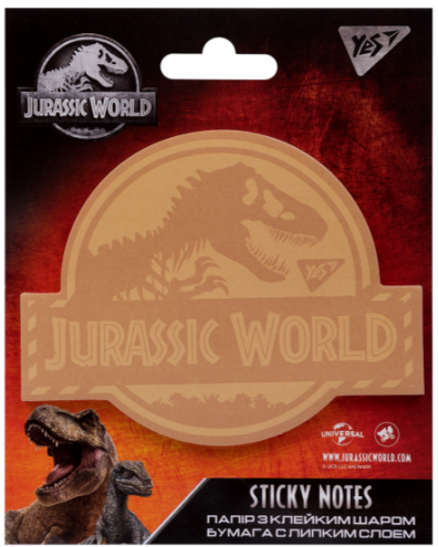 Папір з клейким шаром "Yes" 170264  "JURASSIC WORLD.Dangerous Dino", 40 аркушів, шт Київ - фото 1