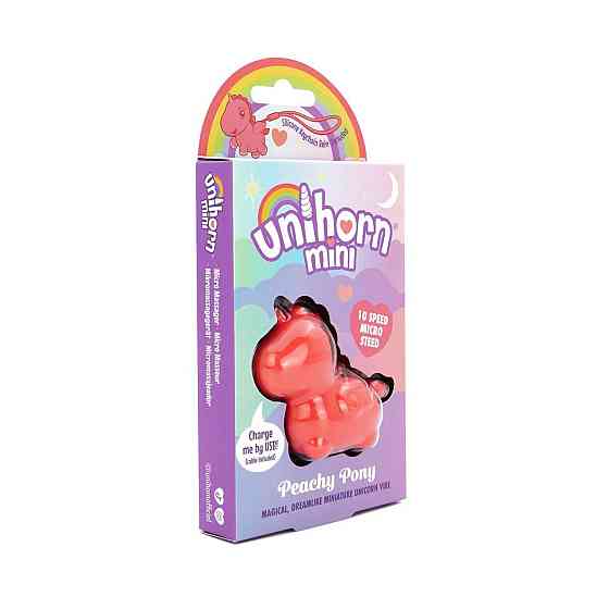 Вібратор-мінієдиноріжка Unihorn Mini – Peachy Pony, брелок з вібрацією, 10 режимів Sex Aura Київ
