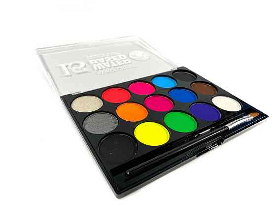 Краски для бодиарта гипоаллергенные на водной основе для лица и тела, аквагрим 15 цветов Каменец-Подольский