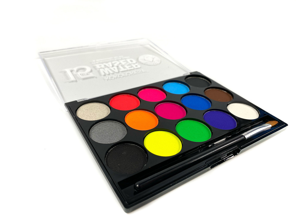 Краски для бодиарта гипоаллергенные на водной основе для лица и тела, аквагрим 15 цветов Каменец-Подольский - изображение 2