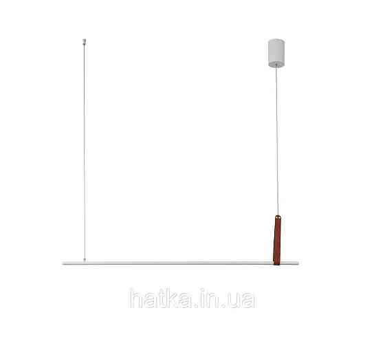 Светодиодный подвесной светильник G 2810/1100 44W Белый+Искусственная кожа Киев