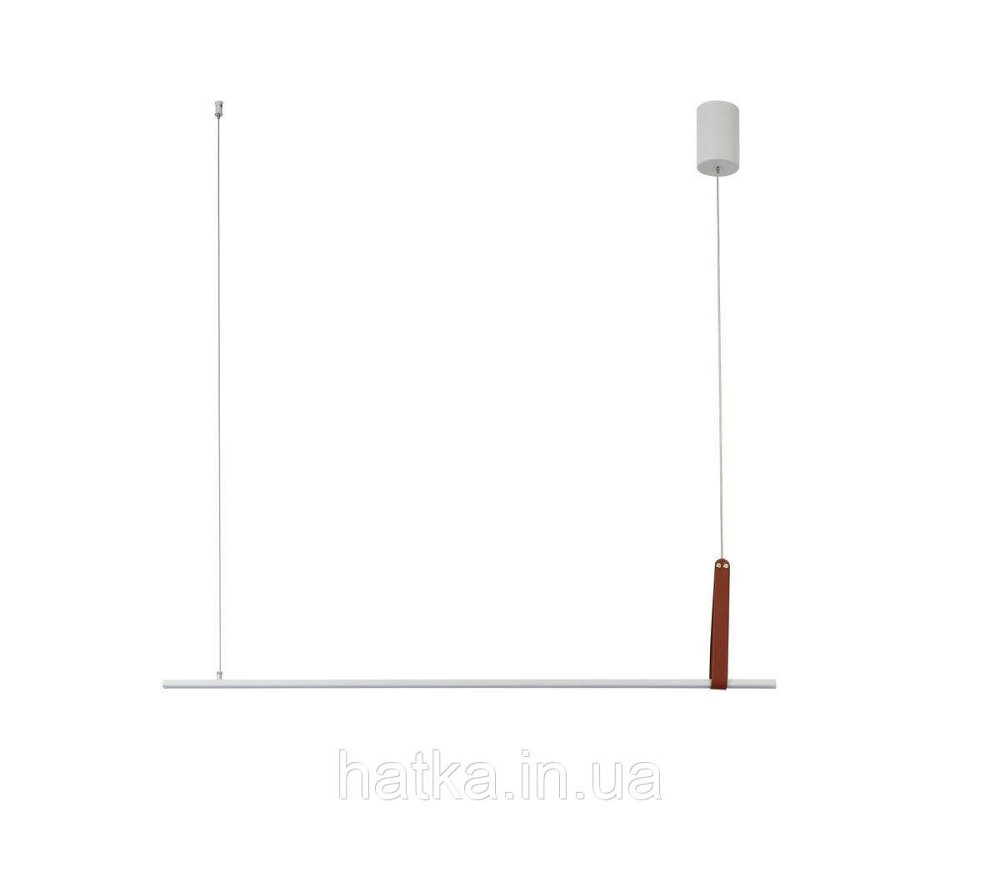 Підвісний світлодіодний світильник G 2810/1100 44W Білий+Штучна шкіра Київ - фото 6