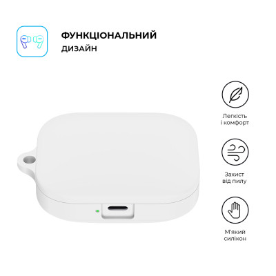 Чехол для наушников Armorstandart Hang Case для Xiaomi Redmi Buds 5 White (ARM79951) Винница - изображение 2