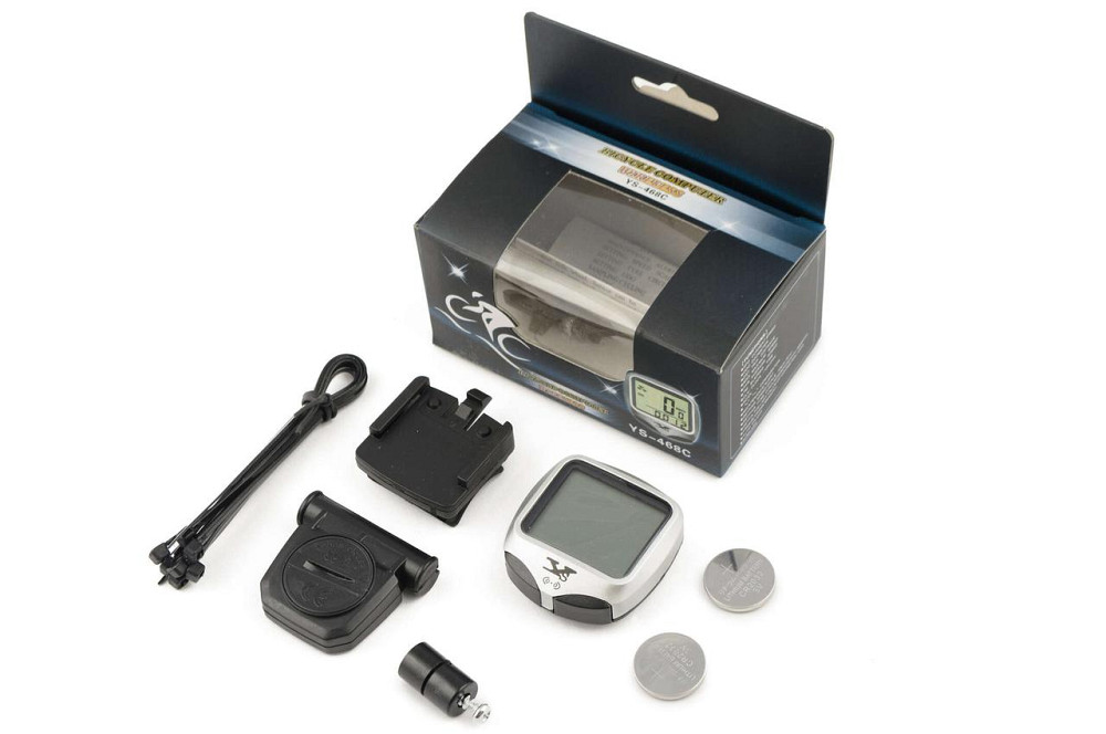 Велокомп'ютер з підсвічуванням, водонепроникний, 15 програм (mod:-468С) (білий) Мукачево - фото 1