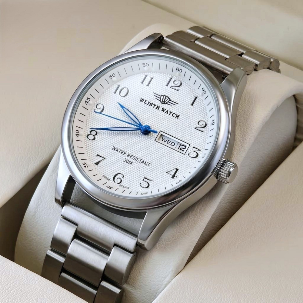 Часы мужские наручные Hemsut Standart Silver Metal (2 ремешка) Винница - изображение 12