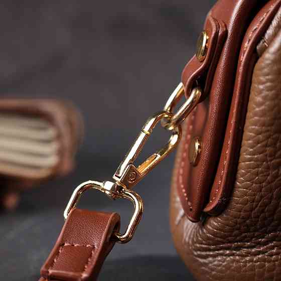 Красивий клатч з цікавою клямкою з натуральної шкіри (Vintage) Київ