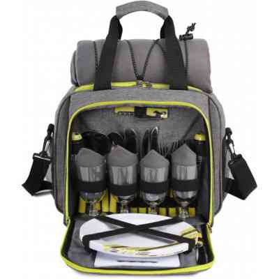 Набор для пикника Time Eco TE-420 Picnic Black/Grey (6217028111531BGREY) Винница