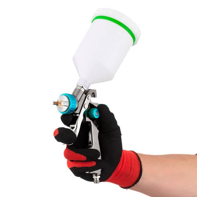 Краскопульт пневматичний LVLP BLUE INTERTOOL PT-0134 : 200 л/хв, діаметр форсунки 1.4мм, 600 мл бачок Київ - фото 13