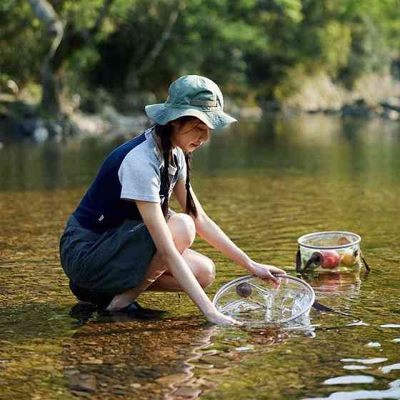 Складаний контейнер для води з ПВХ Naturehike NH20SJ040, 20л, прозорий Рівне