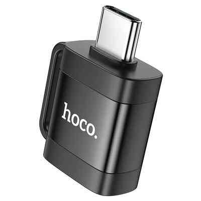 Адаптер HOCO UA31C Type-C male to USB female OTG adapter Black (6942007628129) Київ