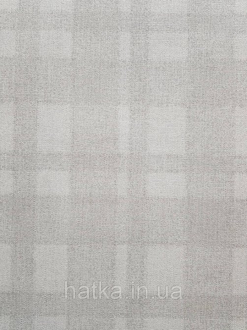 Шпалери вінілові на флізелін гарячого тиснення Marburg Natural vibes метрові клітка під тканина світло сірі Київ - фото 2