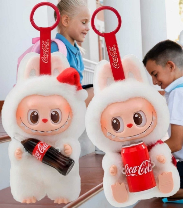 М'яка іграшка-брелок сюрприз Labubu Серія Cola Київ - фото 4