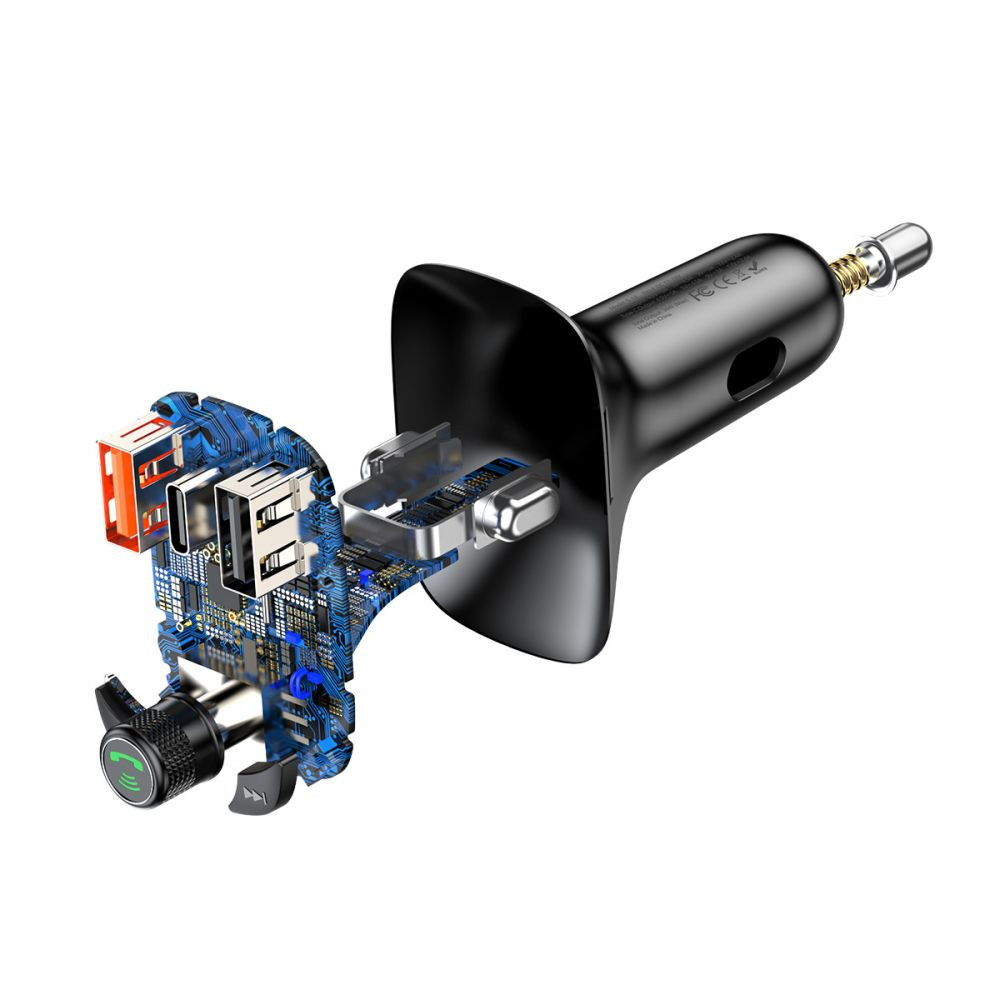 Автомобильное зарядное устройство для Baseus FM Launcher S-13 2USB + Type-C черный Львов - изображение 7