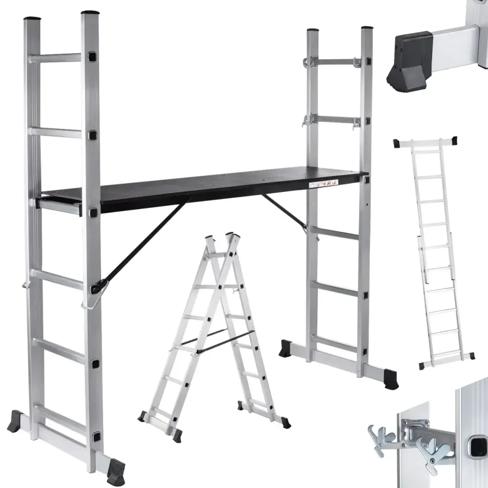 Лестница-трансформер алюминиевая 3в1 DLSL-101-6 Коломия - фото 2