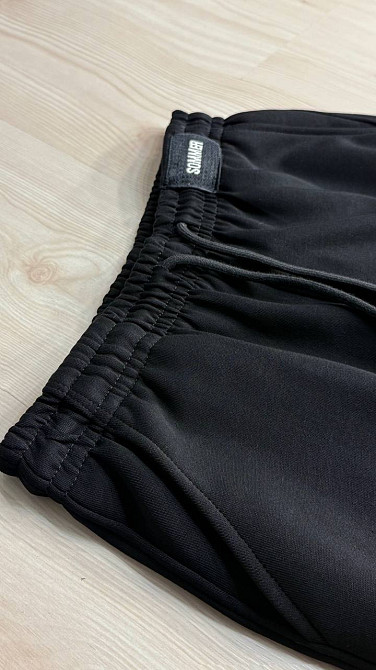 Брюки женские A-N 27068 спортивные джогеры с нашивкой на поясе черные, черный, S Киев - изображение 2