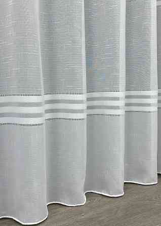 Тюль льон "Мережка" колір білий 1356т Київ