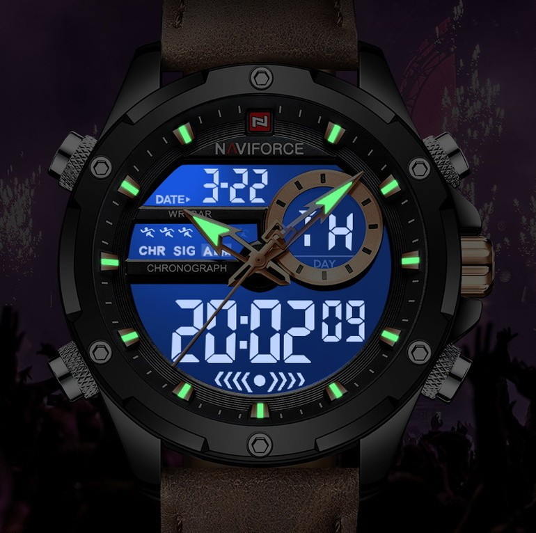 Годинник чоловічий тактичні Naviforce Pride Orange (2 ремінці) Київ - фото 6