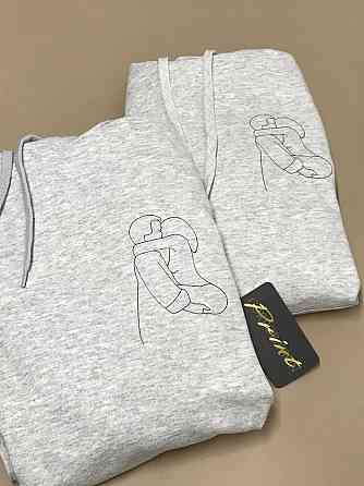 Парные теплые толстовки для влюбленных с АРТ КАРТИНКОЙ Черновцы