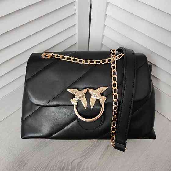 Брендовая женская сумка. Женская черная сумка маленькая через плечо. 873 Киев