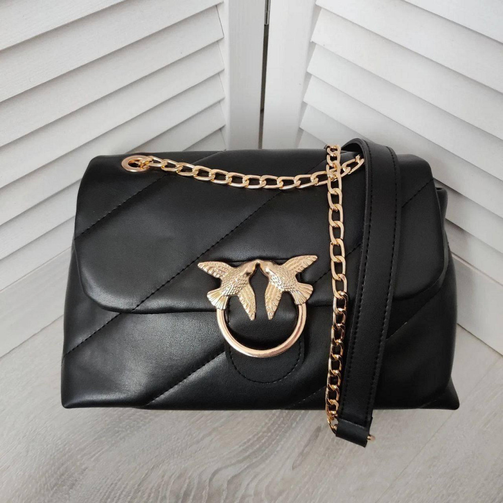 Брендова жіноча сумка. Жіноча чорна сумка маленька через плече. 873 Київ - фото 4