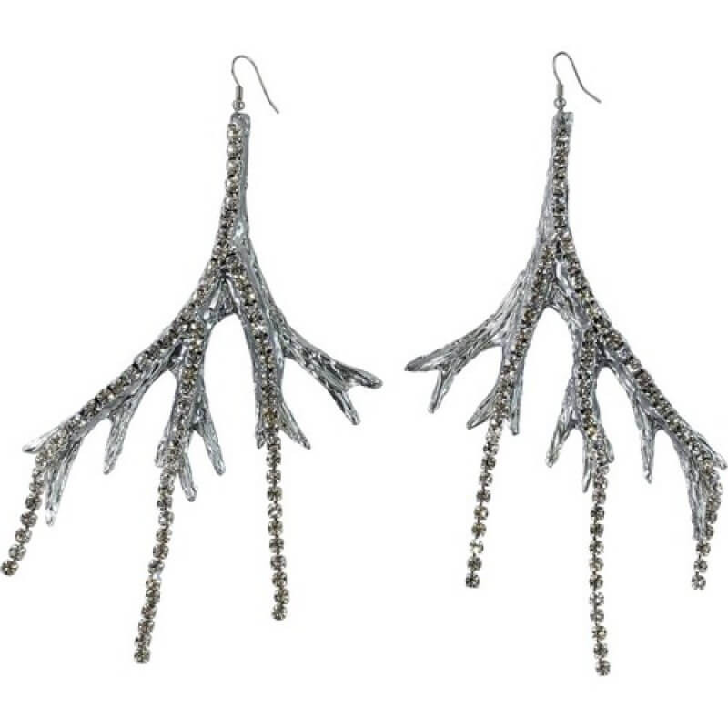 Серьги СЕРЕБРИСТЫЕ Silver Wood Lux Киев - изображение 1
