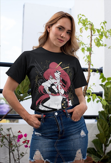 Футболка чоловіча з аніме принтом Аніме Гіфт Йоко Тенген оверсайз (S/M/L) Чорний AnimeJ0521 Дніпро - фото 7