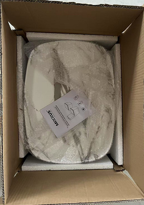 Раковина накладна Mixxus Premium BEVEL-0102 MARBLE 495х370х135mm   ( MP6519 ) 35031 Харьков - изображение 3