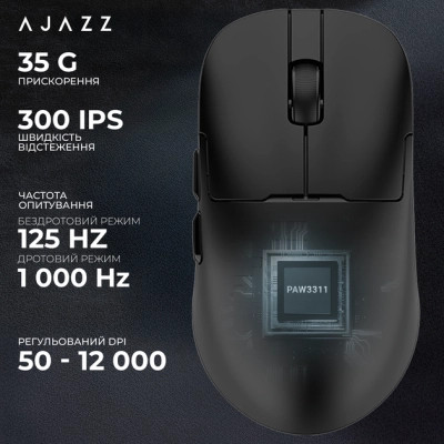 Мышка Ajazz AJ159P MC Wireless/Bluetooth/USB Charging Dock Black (AJ159P-MC-B) Винница - изображение 6