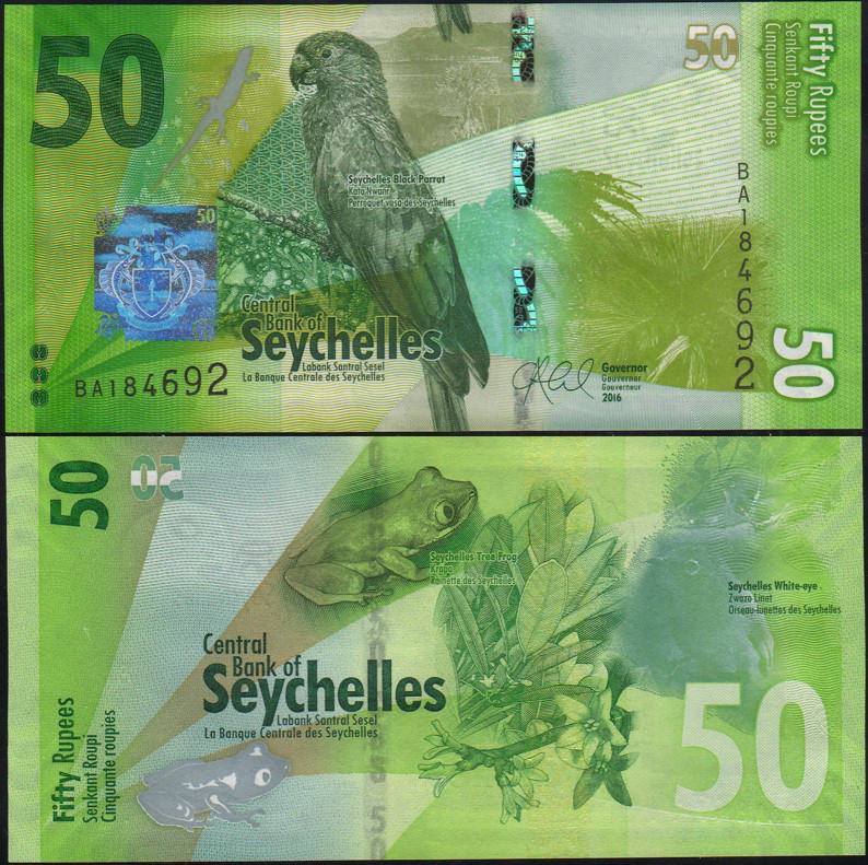 Сейшельские острова ( Сейшелы ) 50 рупий 2016 UNC Полтава - изображение 1