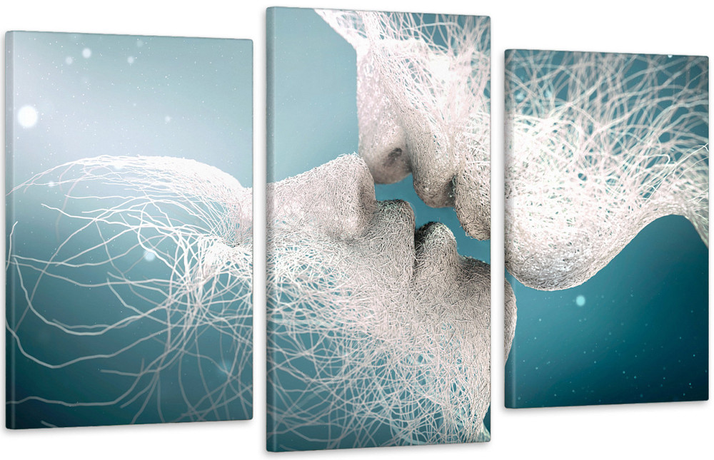 Модульна картина у вітальню/ спальню Поцілунок  Art-586_3 Київ - фото 1