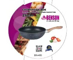 Сковорода 26см, ручка Soft touch, под дерево WOK BN 485 (6 шт/ящ) Одесса - изображение 1