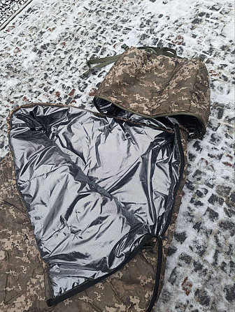 Зимовий спальний мішок просторий -35 Omni-Heat. Спальник ЗСУ. Військовий спальний мішок збільшень 2 Дніпро - photo 3