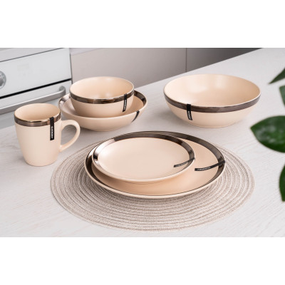 Салатник Ardesto Liguria 14 см Cream (AR2914LCC) Винница - изображение 3