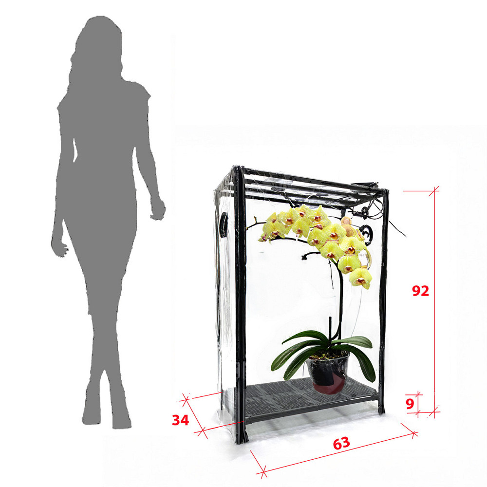 Міні-теплиця для орхідей та тропічних рослин Orchid Black - зволожувач, фітосвітло, таймер Бориспіль - фото 6
