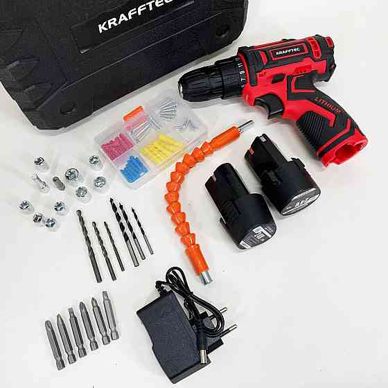 Шуруповерты аккумуляторные для работы KRAFFTEC 24V, Аккумуляторная отвертка со сменной насадкой CZ-36 Ивано-Франковск