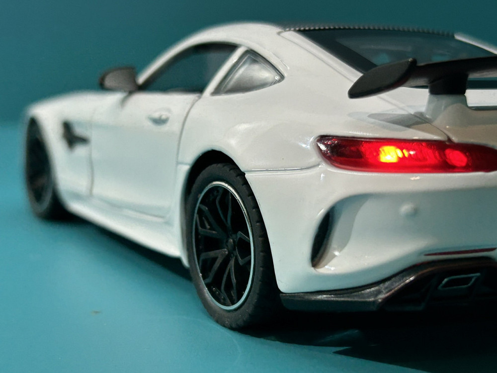 Машина Автосвит Mercedes SL-class инерционная открываются двери капот багажник 20см Черно-белая (AP-1840) Чернигов - изображение 6