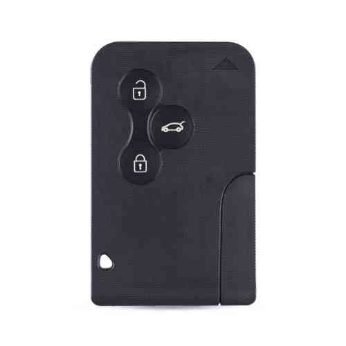 Ключ-карта Renault Megane, корпус під чіп, 3 кнопки, автомобільний пульт, заміна та ремонт ключа Київ