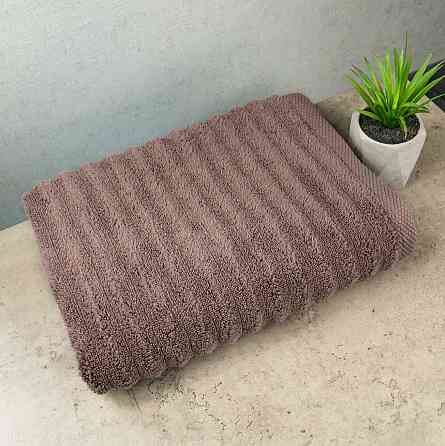 Рушник махровий GM Textile 50x90см Преміум якості Зеро Твіст 550г/м2 (Шоколад) Суми